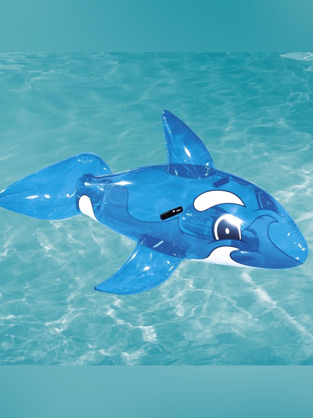NEW BIG Whale Ride On Inflatable Pool Float Rider Toy Handles H20 Go Bestway